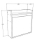 Wandschreibtisch 918615, 60cm (H), 60x53cm (BxT), rechteckig, weiß / weiß