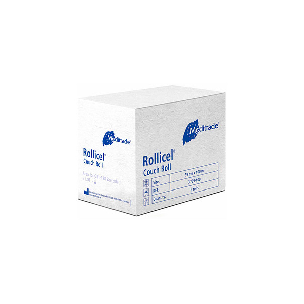 4250016460985 - Ärztekrepp ROLLICEL® 2-lagig weiß 390 cm x 1000 m 6 Rollen 4250016460985 - Ärztekrepp ROLLICEL® 2-lagig weiß 390 cm x 1000 m 6 Rollen
