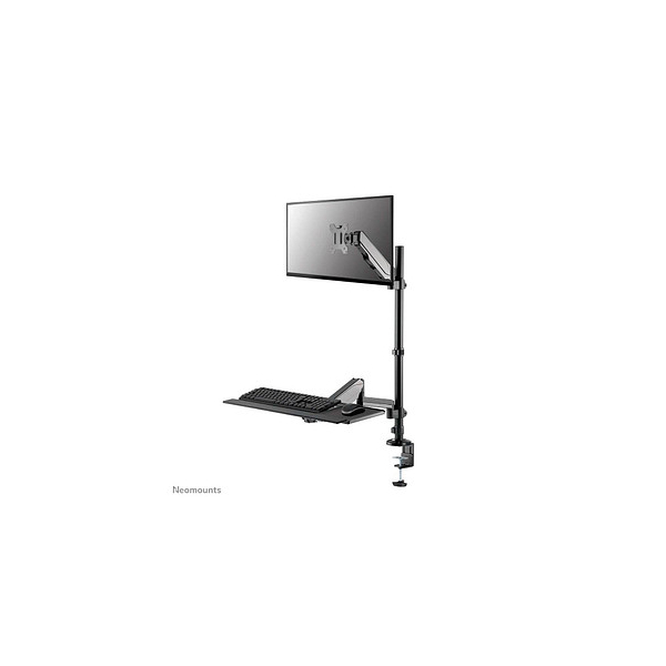 Neomounts höhenverstellbarer PC-Tisch schwarz für 1 Monitor, 1 