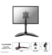Monitor-Halterung schwarz für 1 Monitor, Tischklemme