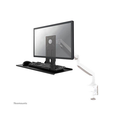 Monitor-Maus-Tastatur-Halterung schwarz für 1 Monitor, 1 Tastatur, 1 Maus, Tischklemme
