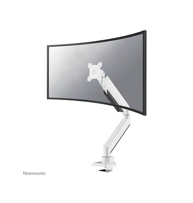 Monitor-Halterung weiß für 1 Monitor, Tischklemme
