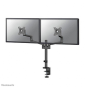 Monitor-Halterung schwarz für 2 Monitore, Tischklemme