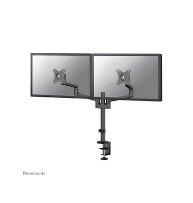 Monitor-Halterung schwarz für 2 Monitore, Tischklemme