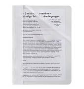 Schnellhefter 015-2345-001-08, A5, wei&szlig;, Polypropylen (PP), Vorderdeckel transparent