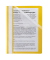 Schnellhefter 015-2345-001-03, A5, gelb, Polypropylen (PP), Vorderdeckel transparent