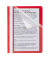 Schnellhefter 015-2345-001-01, A5, rot, Polypropylen (PP), Vorderdeckel transparent