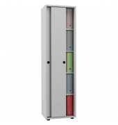 Schiebetürenschrank Ulas, 919823 weiß 4 Fachböden 49,0 x 37,7 x 168,0 cm