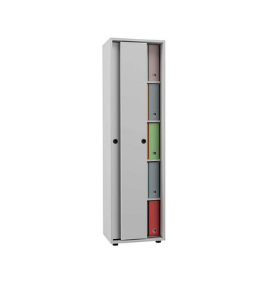 Schiebetürenschrank Ulas, 919823 weiß 4 Fachböden 49,0 x 37,7 x 168,0 cm