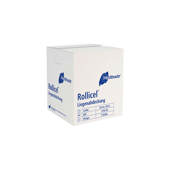 4250016430056 - Ärztekrepp ROLLICEL® 2-lagig weiß 500 cm x 500 m 9 Rollen 4250016430056 - Ärztekrepp ROLLICEL® 2-lagig weiß 500 cm x 500 m 9 Rollen