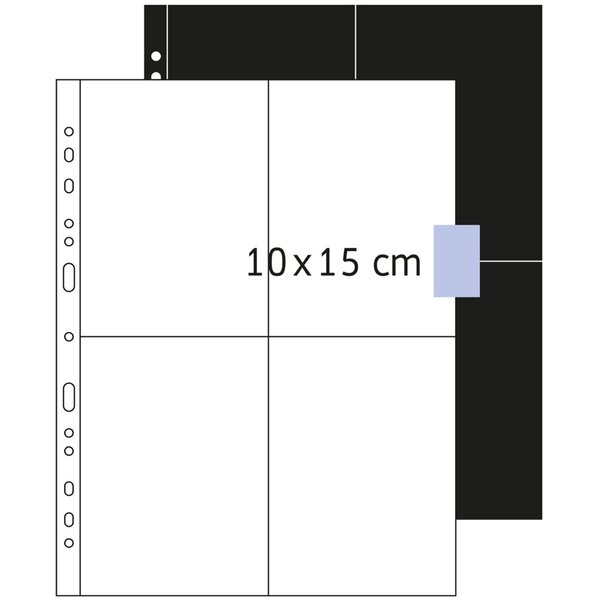 4008705075626 - Prospekthüllen Fotophan 7562 beidseitig bestückbar mit Beschriftungsetiketten in jeder 10-Blatt-Packung A4 klar glatt oben of