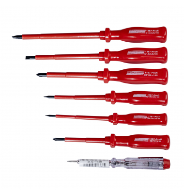 E-Schraubendreher M1187-PROFI Set 7tlg.