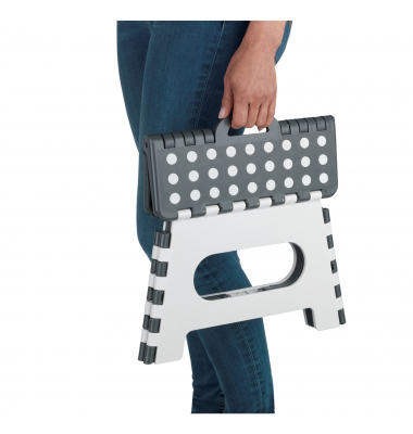 Klapptritt 89520500 Secura, 1 Stufe, grau, Kunststoff