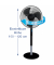 Standventilator HSF600BE4 HSF600BE4 5-stufig mit Fernbedienung schwarz