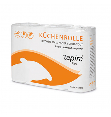 K&uuml;chenrollen Plus 160631 2-lagig hochwei&szlig; Rolle &agrave; 64 Blatt