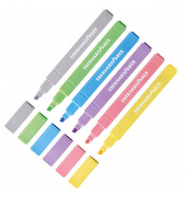 Textmarker Slim pastell, 551506, Etui, 6-farbig sortiert, 1-4mm Keilspitze
