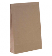 Faltentaschen classic eco Doppelfixverschluss ca. DIN A3 ohne Fenster natur mit 8,0 cm Falte