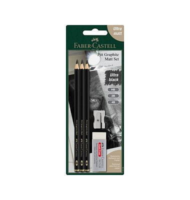 Pitt Graphite Bleistift-Set HB schwarz 1 Set