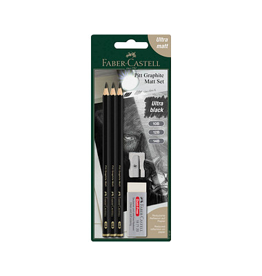 Pitt Graphite Bleistift-Set B schwarz 1 Set