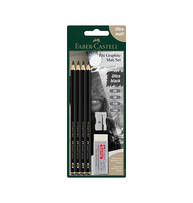 Pitt Graphite Bleistift-Set 2B schwarz 1 Set