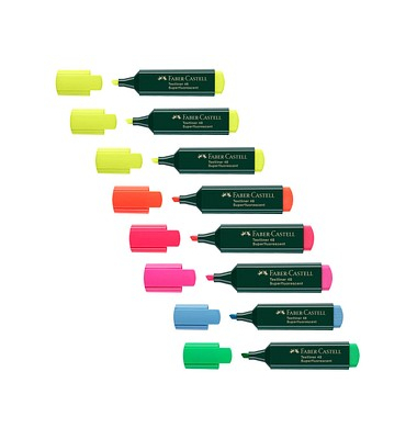 Textmarker 48, 254848, Etui, 8-farbig sortiert, 1-5mm Keilspitze
