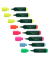 Textmarker 48, 254848, Etui, 8-farbig sortiert, 1-5mm Keilspitze