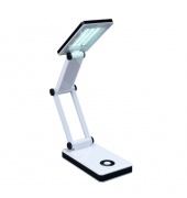 LED-Schreibtischlampe Maximex, weiß, mit Standfuß, dimmbar