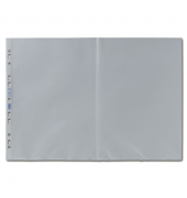 Prospekth&uuml;llen 100460996, A3 auf A4 transluzent genarbt, oben offen, 0,09mm