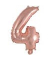 Folienballon Mini Zahl 4 rose