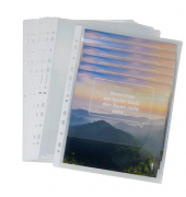 Prospekthüllen 100207008 extrastark, mit Verschlussklappe, mit Dehnfalte, A4 glasklar glatt, oben offen mit Klappe, 0,2mm