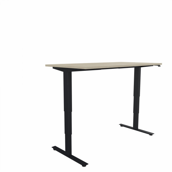 4003969155367 - Sitz-Steh-Schreibtisch Move 20 810046079 höhenverstellbar  rechteckig königsahorn   anthrazit metallic 4003969155367 Soennec