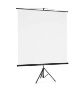 Stativleinwand 2in1 1:1, 180 x 180 cm Projektionsfläche