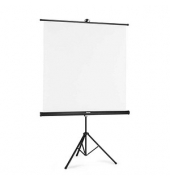 Stativleinwand 2in1 1:1, 125 x 125 cm Projektionsfläche