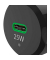 Kfz-Ladeadapter schwarz 1,0 m, 25 Watt