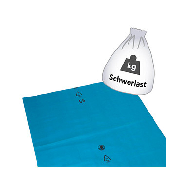 Müllsäcke 20101 Standard Typ 100, blau, 240 Liter, offen, stark