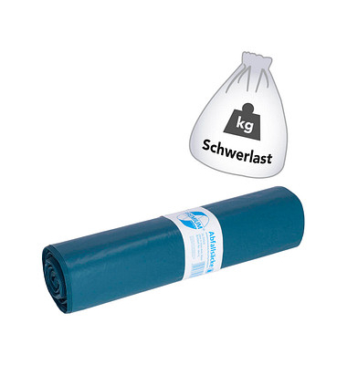 Müllsäcke 10013 Premium Typ 80, blau, 120 Liter, extrastark