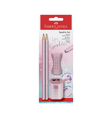 Grip Sparkle Bleistift-Set B rose metallic 1 Set