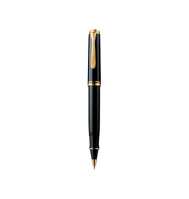 Souverän R800 Tintenroller schwarzgold 0,5 mm, Schreibfarbe: schwarz