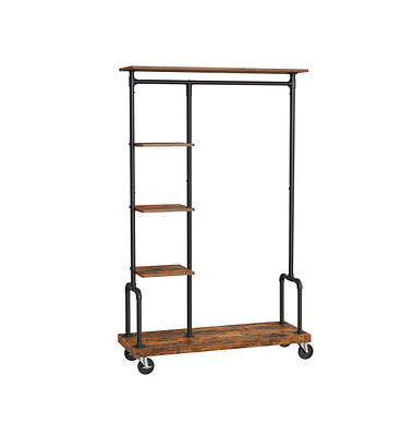 Rollgarderobe braun Holz 103,5 x 174,5 cm