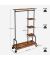 Rollgarderobe braun Holz 103,5 x 174,5 cm