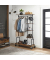 Rollgarderobe braun Holz 103,5 x 174,5 cm