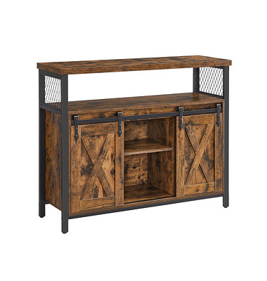 Sideboard, LSC092B01 braun 100,0 x 33,0 x 80,0 cm