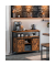 Sideboard, LSC092B01 braun 100,0 x 33,0 x 80,0 cm
