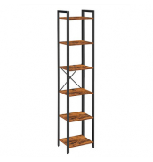 Bücherregal braun, schwarz 40,0 x 30,0 x 187,5 cm