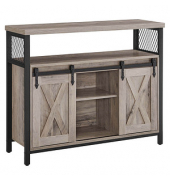 Sideboard, LSC092B02 grau 100,0 x 33,0 x 80,0 cm