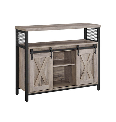 Sideboard, LSC092B02 grau 100,0 x 33,0 x 80,0 cm