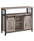 Sideboard, LSC092B02 grau 100,0 x 33,0 x 80,0 cm