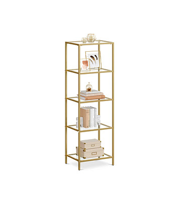 Bücherregal gold 40,0 x 30,0 x 124,5 cm