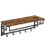 Wandgarderobe braun Holz 5 Haken 80,0 x 27,0 cm