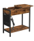 Beistelltisch LET311B01, 60cm (H), 60x31,5cm (BxT), rechteckig, braun / schwarz